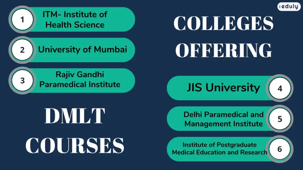 colleges offering dmlt courses