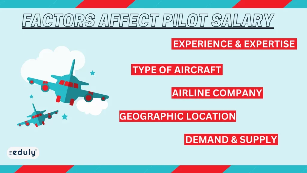 factors affect pilot salary